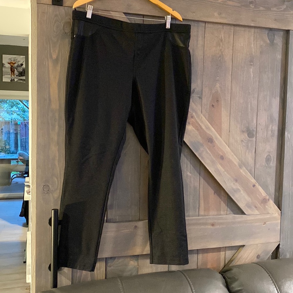 DKNY Jeans grey Slacks elastic waist women’s XXL